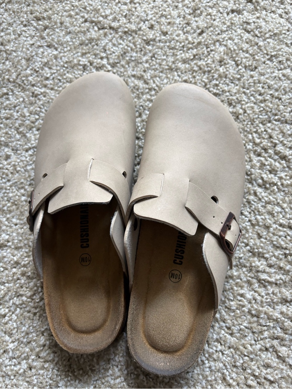 Comfort Slip-On Buckle Clog in Cream